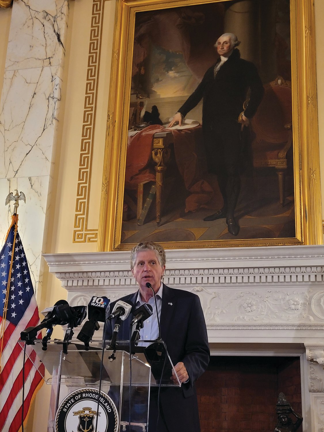 Last Friday morning, Rhode Island Gov. Dan McKee addressed the crowd before he ceremonially signed four bills into law, each aiming to rescue lives from the deadly opioid epidemic.
